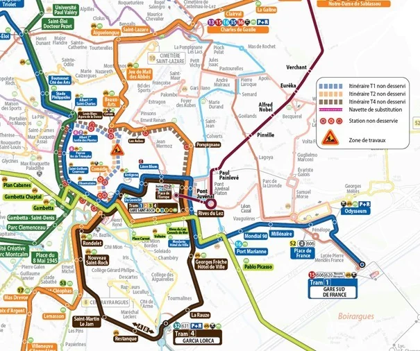 À Montpellier, les trajets en tram se compliquent cet été