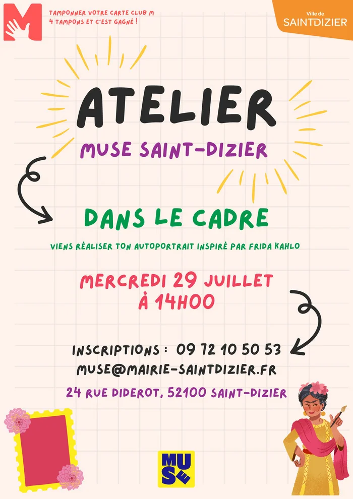 À Saint-Dizier, l’atelier Frida Kahlo gratuit pour les 8-12 ans
