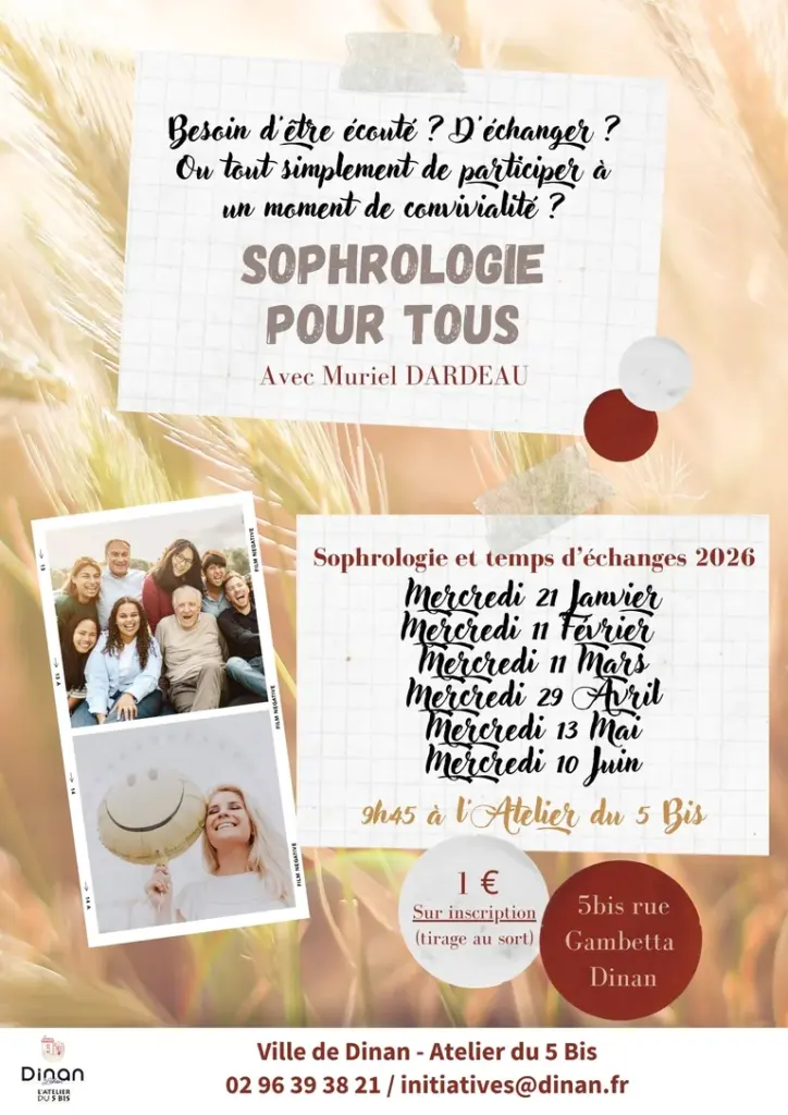 Café sophro à Dinan : la pause mensuelle à 1 euro