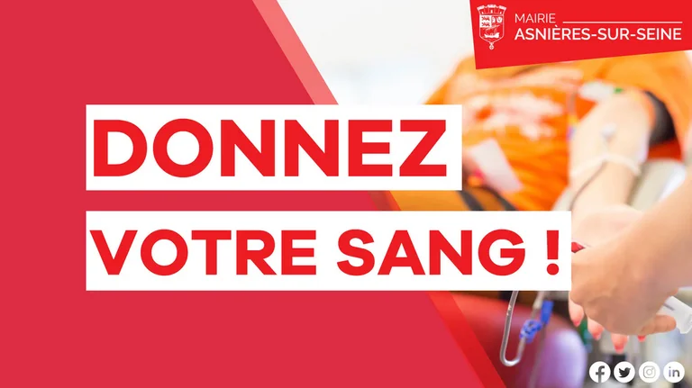 Don de sang à Asnières-sur-Seine : les rendez-vous de juillet