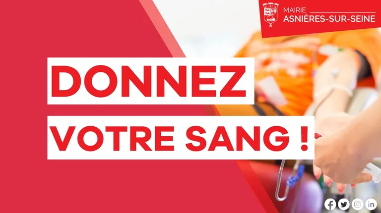 Don de sang à Asnières-sur-Seine : les rendez-vous de juillet