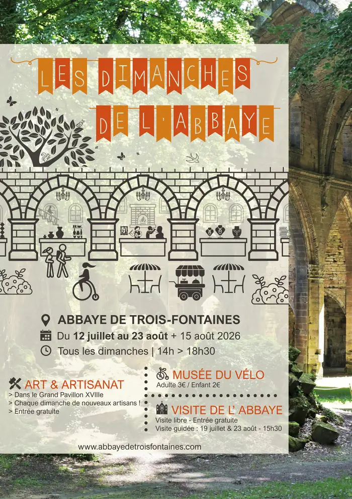 Les Dimanches de l’Abbaye : marché gratuit à Trois-Fontaines