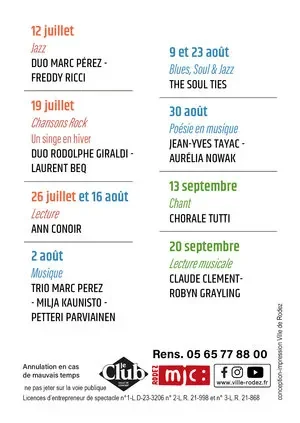 Rodez : Les Dimanches du Kiosque en accès gratuit le 26 juillet