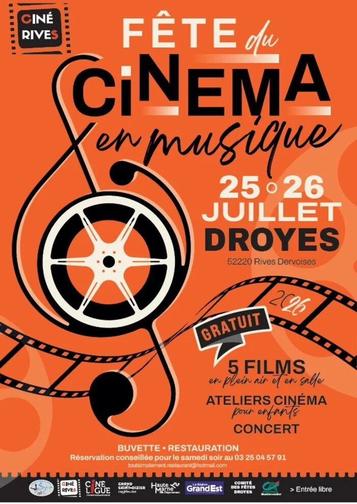 Saint-Dizier : la Fête du cinéma à Droyes les 25 et 26 juillet: les informations pratiques