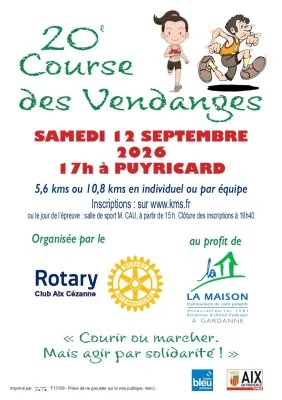 Course des Vendanges à Puyricard : le programme du 12 septembre