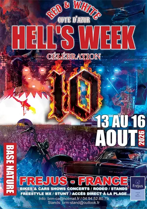 Hell’s Week à Fréjus : motos et rock le 15 août: ce qu'il faut retenir