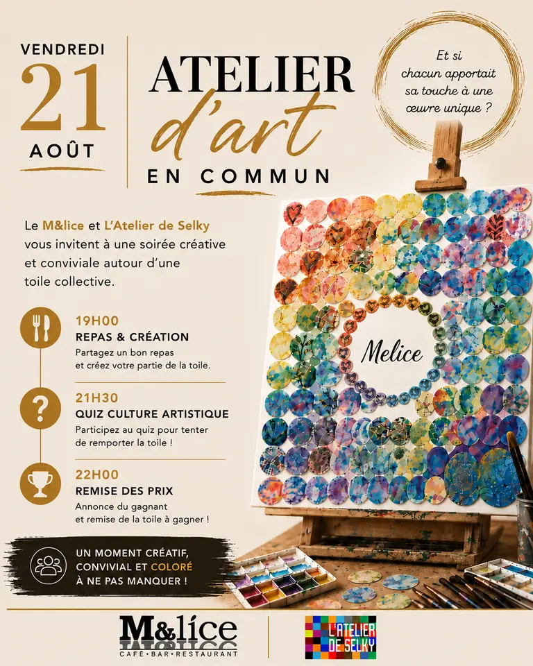 Montpellier : Dîner Atelier Art en Commun le 21 août: ce qu'il faut retenir